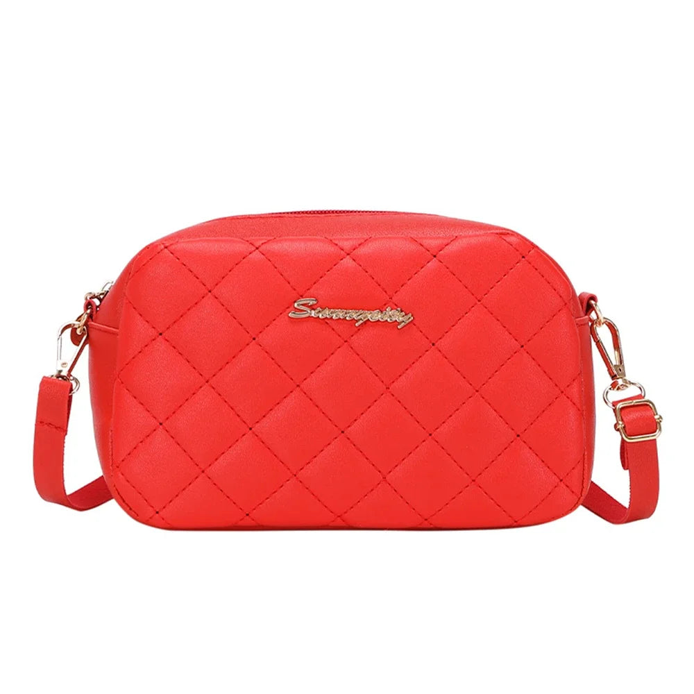 2025 tassel women's small crossbody bag trend diamond grid embroidery camera women's shoulder bag fashion chain crossbody bag
