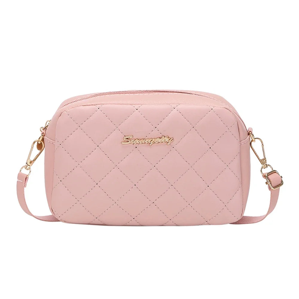 2025 tassel women's small crossbody bag trend diamond grid embroidery camera women's shoulder bag fashion chain crossbody bag