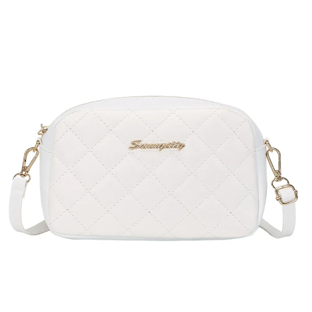 2025 tassel women's small crossbody bag trend diamond grid embroidery camera women's shoulder bag fashion chain crossbody bag