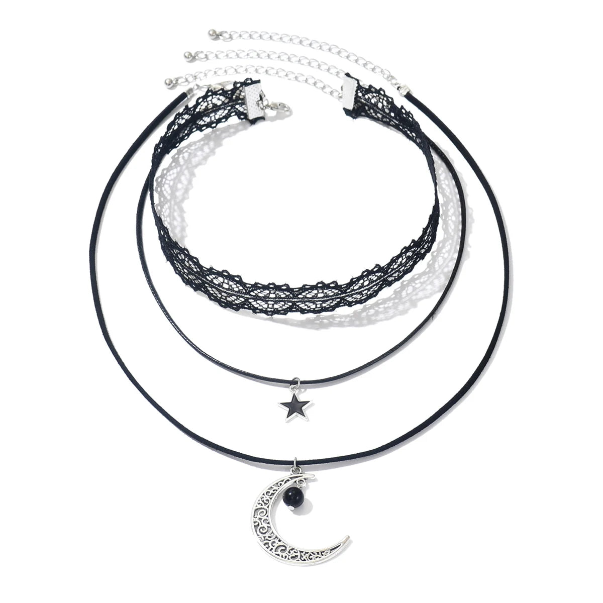 Dark cross bead collarbone chain, female heavy worker, spicy girl, high-end, sweet and cool necklace, rivet, hip-hop accessory